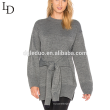 New design autumn oversized grey women long sweater